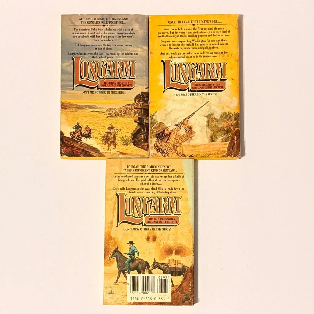 Longarm Tabor Evans Western Books 17 18 19 Jove Vintage Paperback Lot 1980